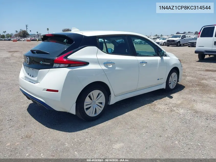 2019 Nissan Leaf S VIN: 1N4AZ1CP8KC314544 Lot: 45383053