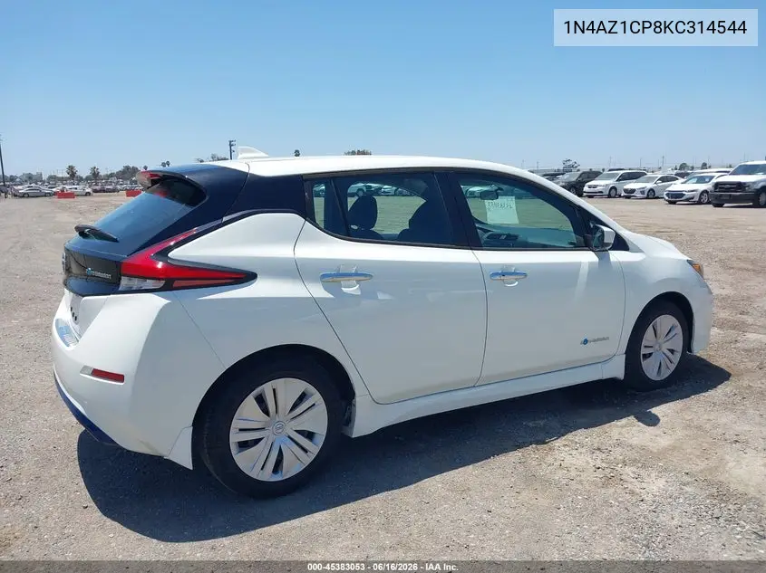 2019 Nissan Leaf S VIN: 1N4AZ1CP8KC314544 Lot: 45383053
