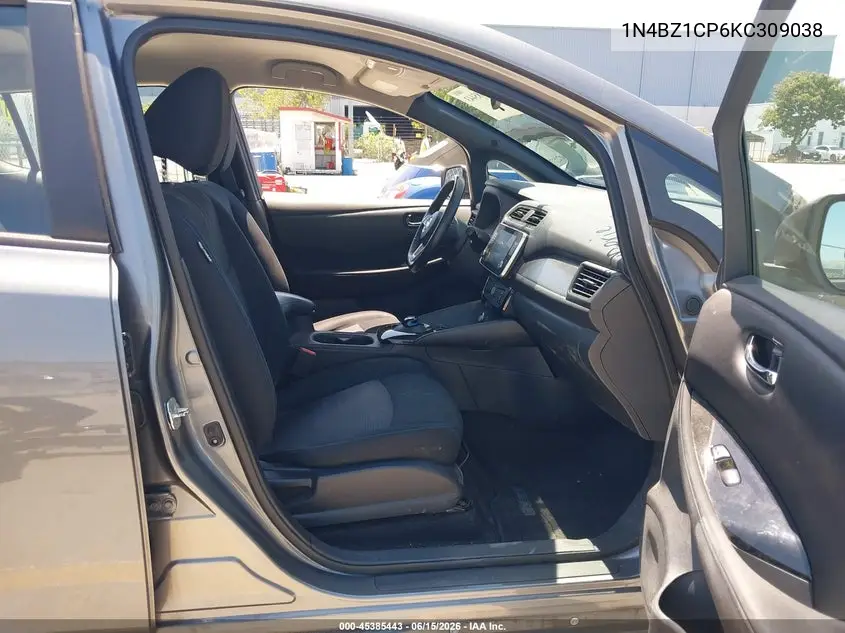 2019 Nissan Leaf Sv Plus VIN: 1N4BZ1CP6KC309038 Lot: 45385443