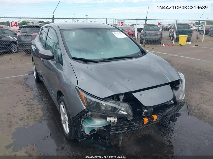 2019 Nissan Leaf S VIN: 1N4AZ1CP0KC319639 Lot: 45478768