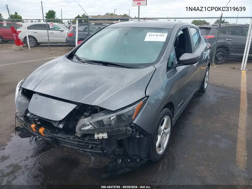 2019 Nissan Leaf S VIN: 1N4AZ1CP0KC319639 Lot: 45478768
