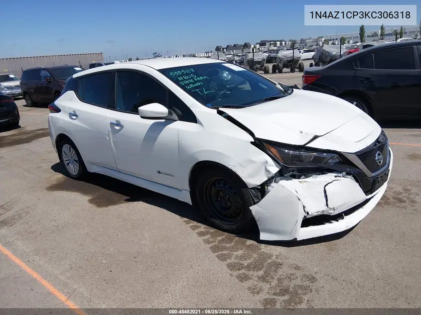 2019 Nissan Leaf S VIN: 1N4AZ1CP3KC306318 Lot: 45482021