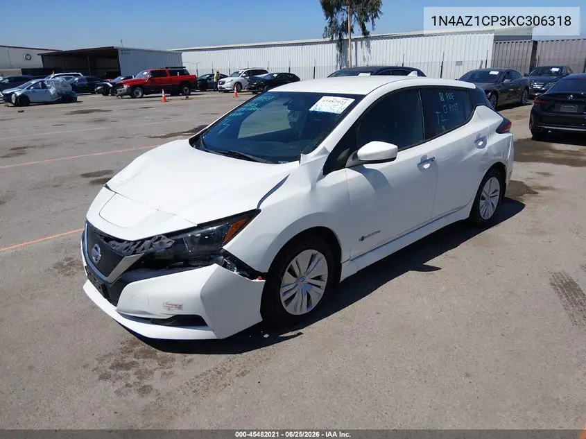 2019 Nissan Leaf S VIN: 1N4AZ1CP3KC306318 Lot: 45482021