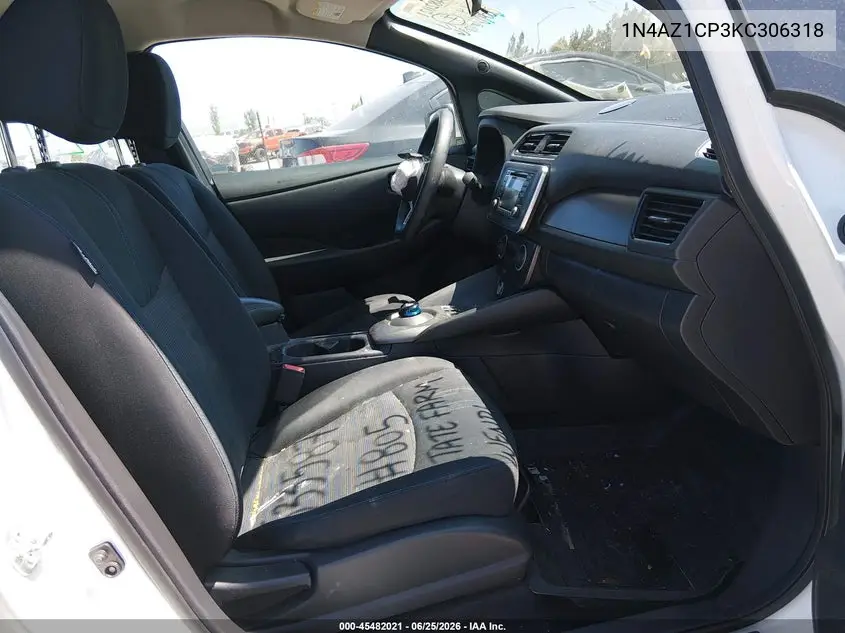 2019 Nissan Leaf S VIN: 1N4AZ1CP3KC306318 Lot: 45482021