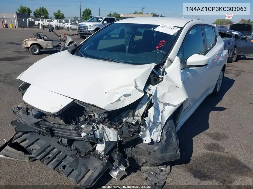 2019 Nissan Leaf S VIN: 1N4AZ1CP3KC303063 Lot: 45574517