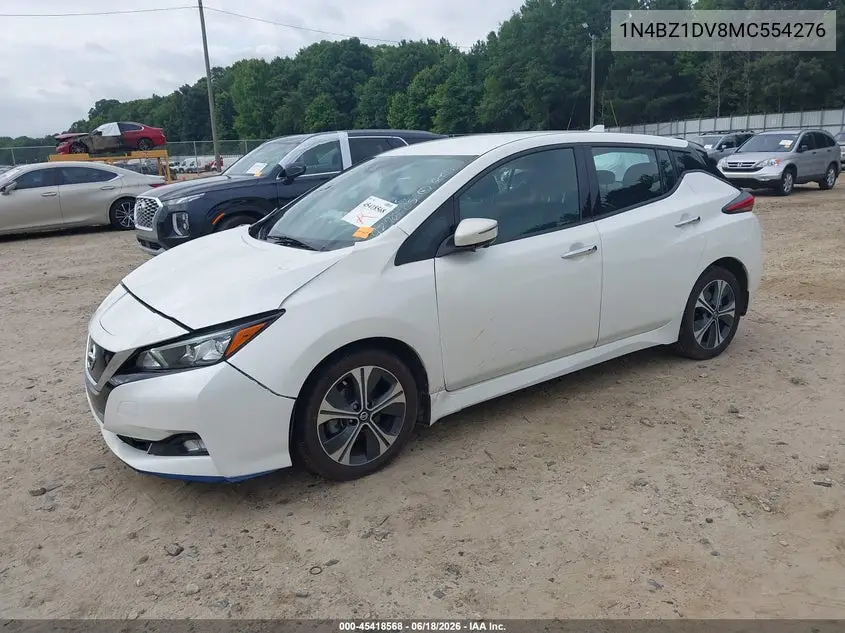 2021 Nissan Leaf Sl Plus 62 Kwh VIN: 1N4BZ1DV8MC554276 Lot: 45418568
