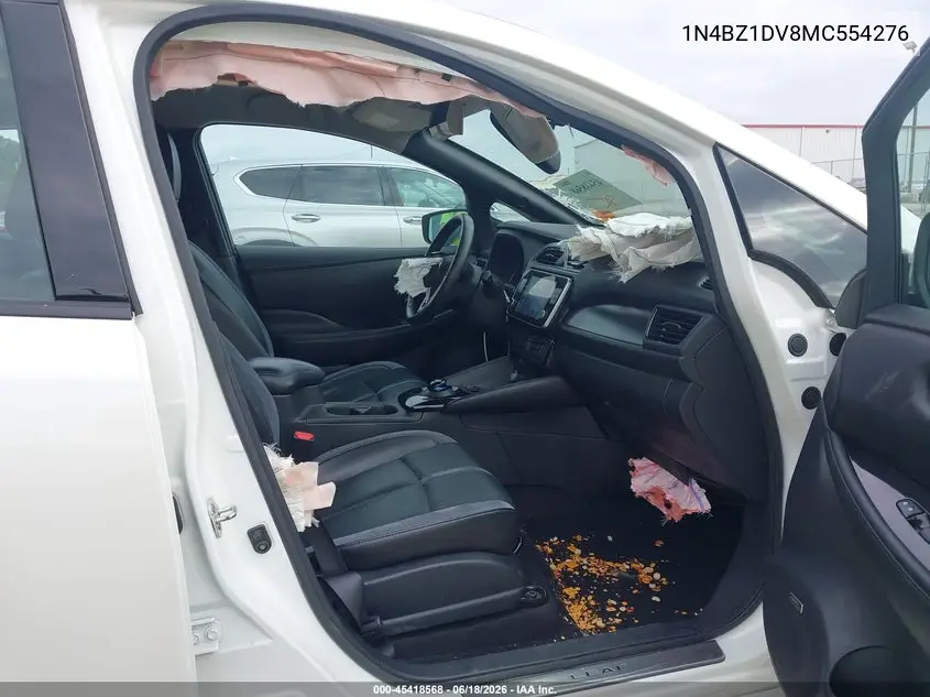 2021 Nissan Leaf Sl Plus 62 Kwh VIN: 1N4BZ1DV8MC554276 Lot: 45418568