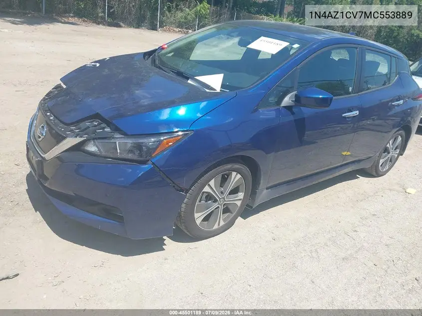 2021 Nissan Leaf Sv 40 Kwh VIN: 1N4AZ1CV7MC553889 Lot: 45501189