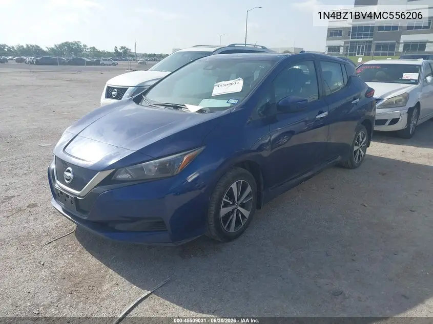 2021 Nissan Leaf S Plus 62 Kwh VIN: 1N4BZ1BV4MC556206 Lot: 45509031