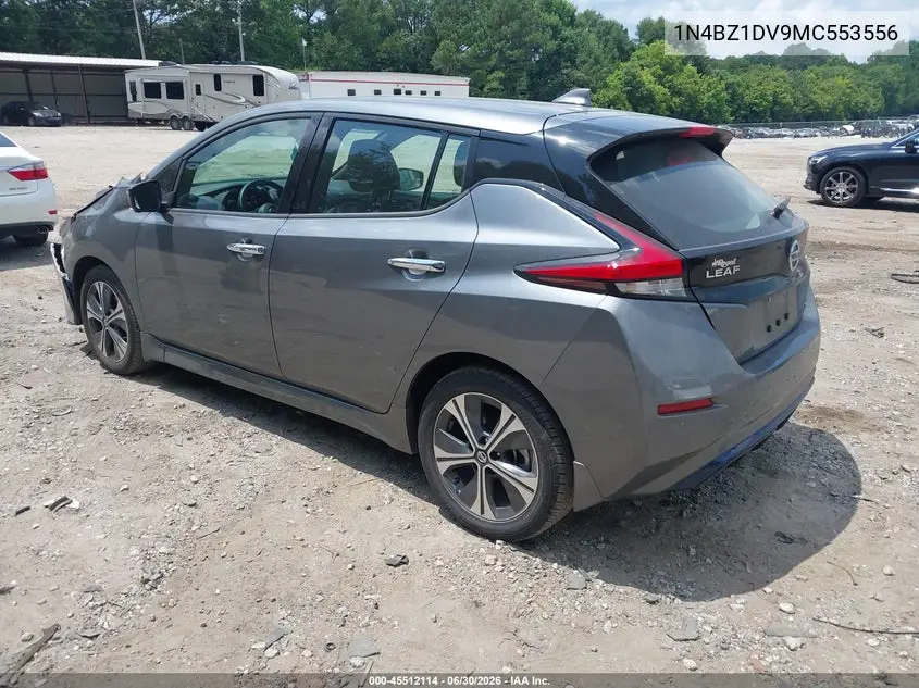 2021 Nissan Leaf Sl Plus 62 Kwh VIN: 1N4BZ1DV9MC553556 Lot: 45512114
