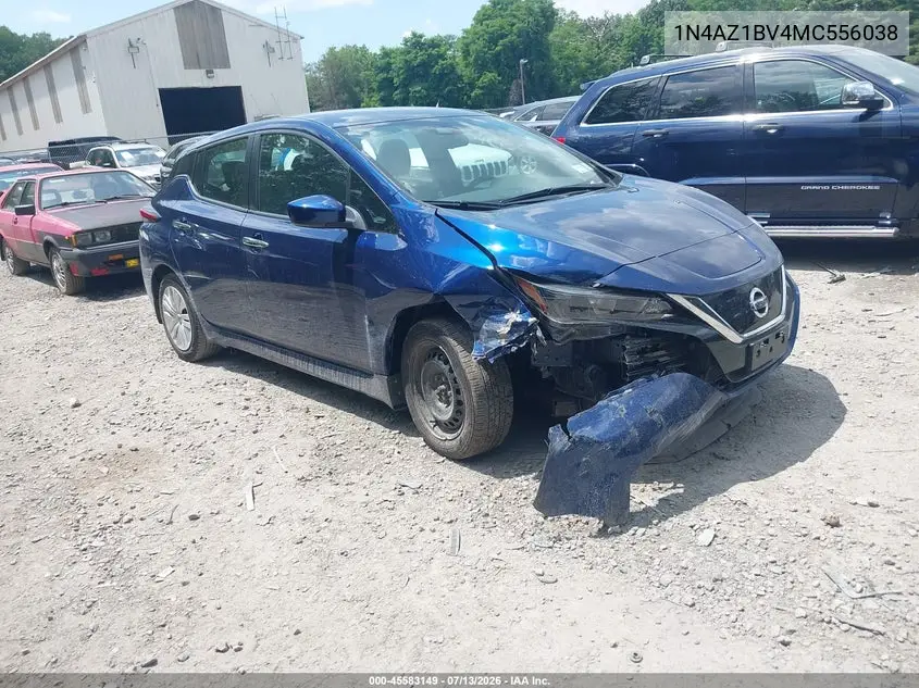 2021 Nissan Leaf S 40 Kwh VIN: 1N4AZ1BV4MC556038 Lot: 45583149