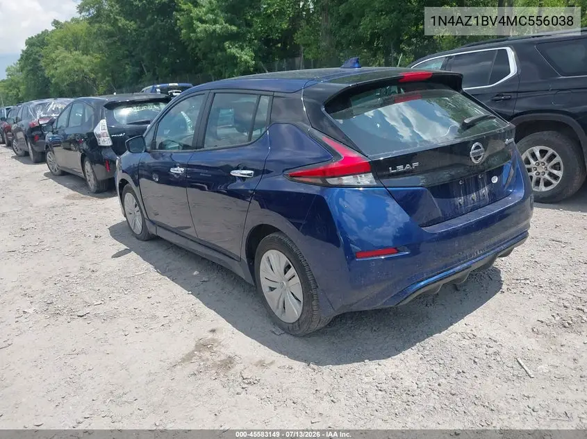 2021 Nissan Leaf S 40 Kwh VIN: 1N4AZ1BV4MC556038 Lot: 45583149