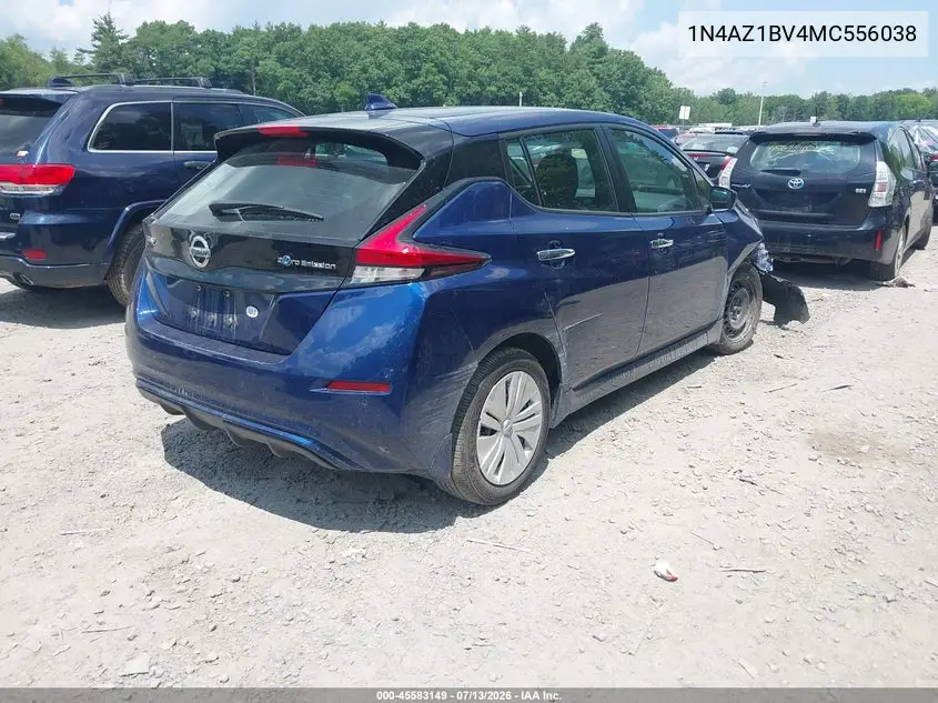 2021 Nissan Leaf S 40 Kwh VIN: 1N4AZ1BV4MC556038 Lot: 45583149
