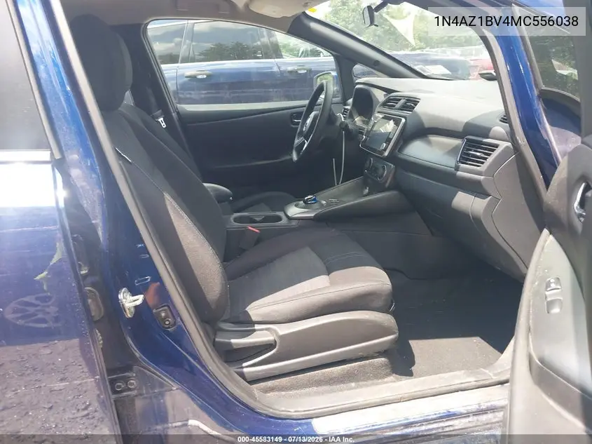 2021 Nissan Leaf S 40 Kwh VIN: 1N4AZ1BV4MC556038 Lot: 45583149