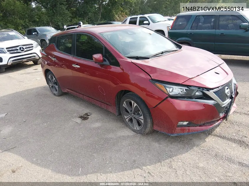 2021 Nissan Leaf Sv Plus 62 Kwh VIN: 1N4BZ1CVXMC550134 Lot: 45666409