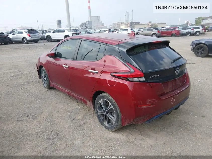 2021 Nissan Leaf Sv Plus 62 Kwh VIN: 1N4BZ1CVXMC550134 Lot: 45666409