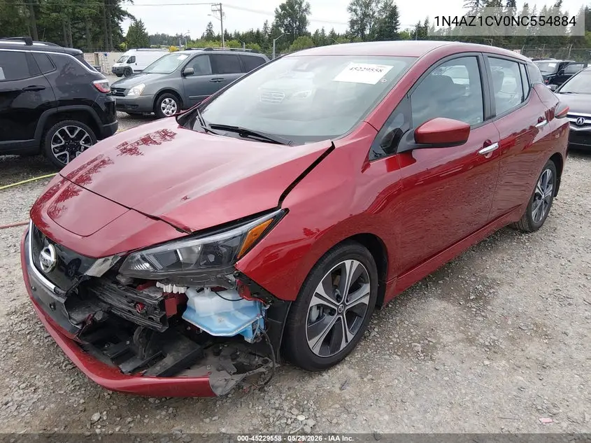 2022 Nissan Leaf Sv 40 Kwh VIN: 1N4AZ1CV0NC554884 Lot: 45229558