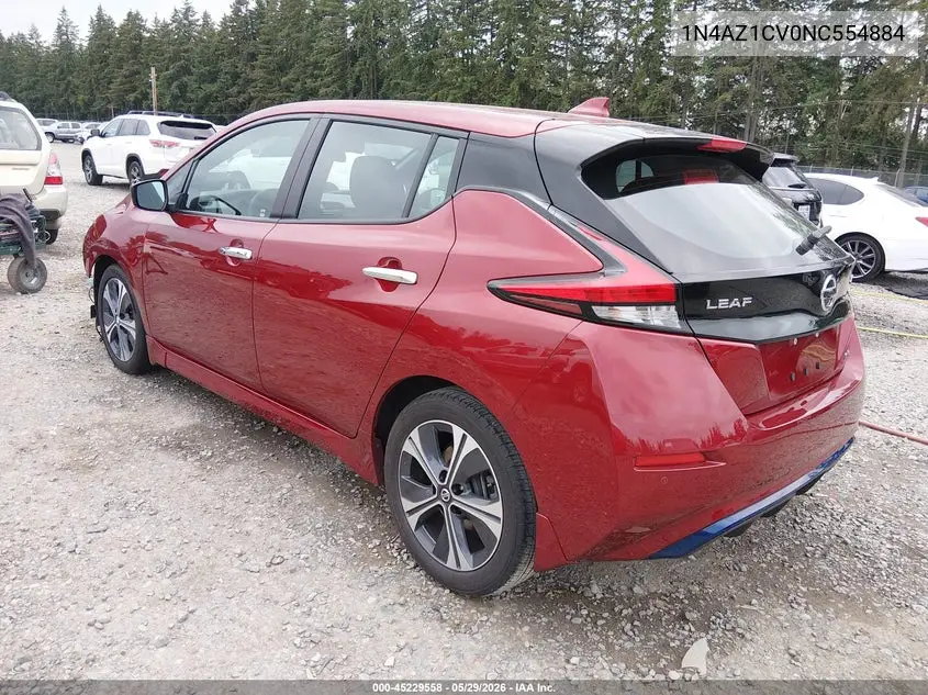 2022 Nissan Leaf Sv 40 Kwh VIN: 1N4AZ1CV0NC554884 Lot: 45229558