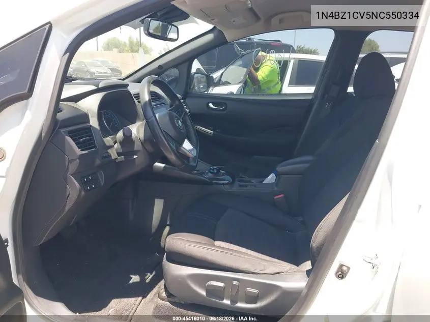 2022 Nissan Leaf Sv Plus 62 Kwh VIN: 1N4BZ1CV5NC550334 Lot: 45416010