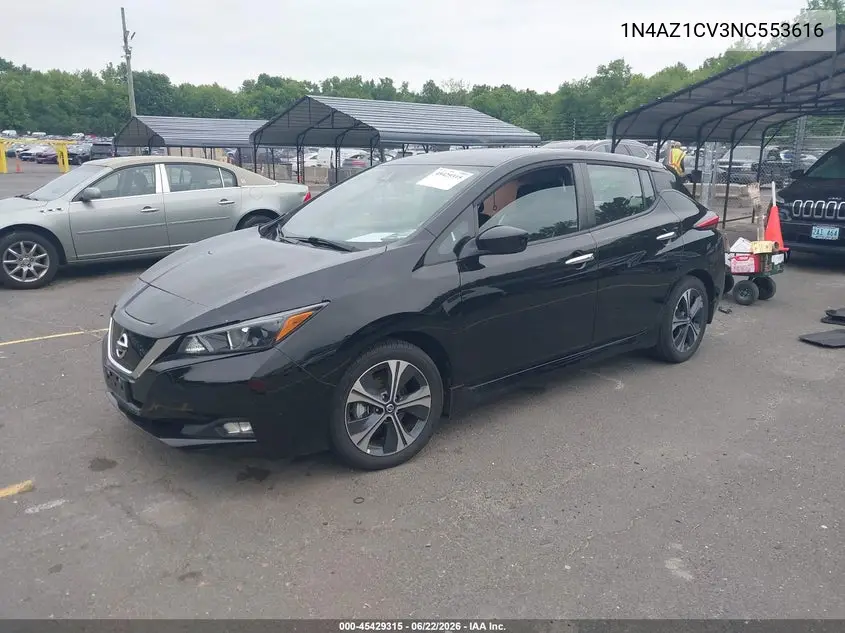 2022 Nissan Leaf Sv 40 Kwh VIN: 1N4AZ1CV3NC553616 Lot: 45429315