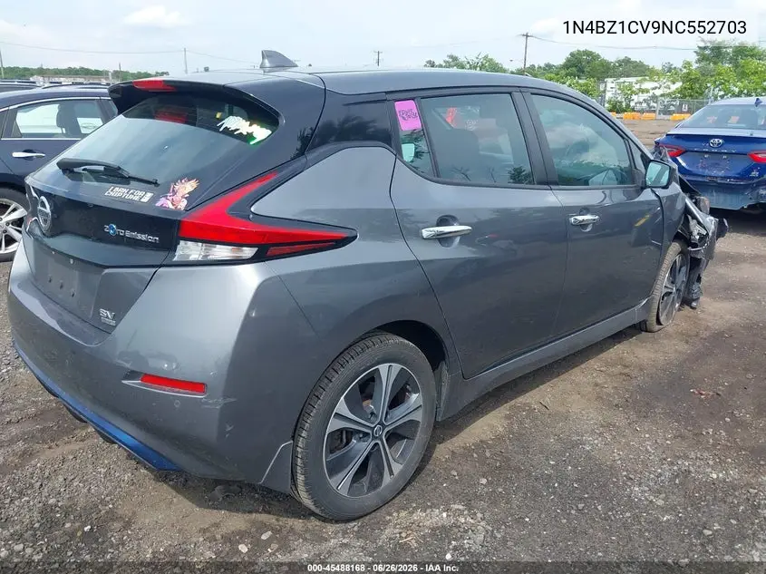 2022 Nissan Leaf Sv Plus 62 Kwh VIN: 1N4BZ1CV9NC552703 Lot: 45488168