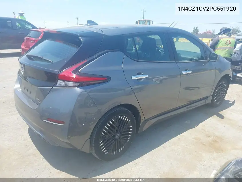 2023 Nissan Leaf Sv Plus 60 Kwh VIN: 1N4CZ1CV2PC551920 Lot: 45403581