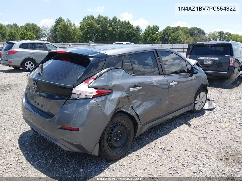 2023 Nissan Leaf S 40 Kwh VIN: 1N4AZ1BV7PC554322 Lot: 45533521