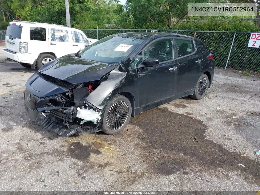 2024 Nissan Leaf Sv Plus VIN: 1N4CZ1CV1RC552964 Lot: 45579200