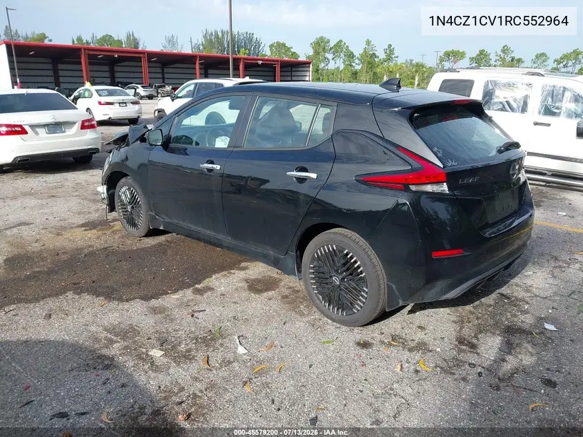 2024 Nissan Leaf Sv Plus VIN: 1N4CZ1CV1RC552964 Lot: 45579200