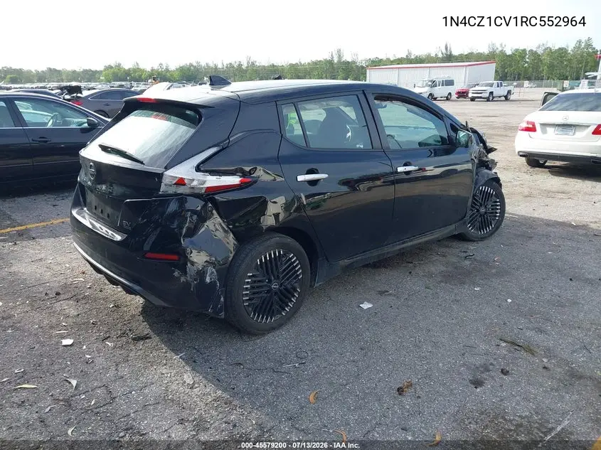 2024 Nissan Leaf Sv Plus VIN: 1N4CZ1CV1RC552964 Lot: 45579200