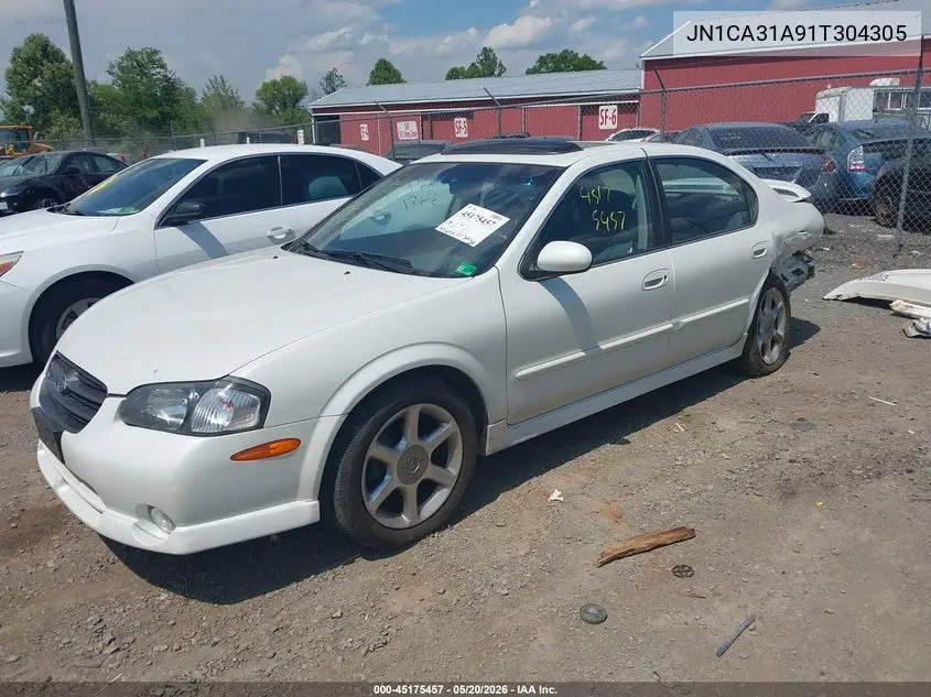 2001 Nissan Maxima Se VIN: JN1CA31A91T304305 Lot: 45175457