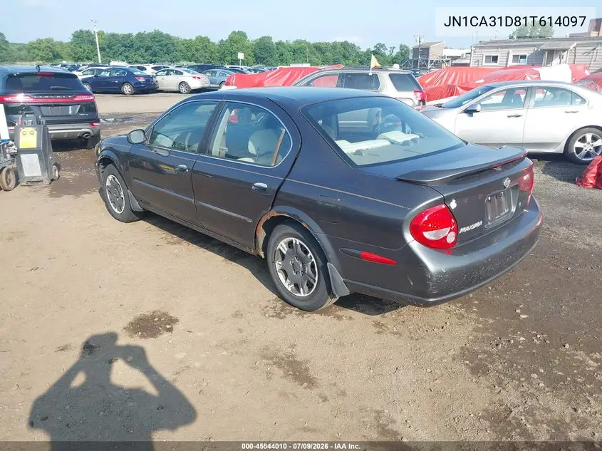 2001 Nissan Maxima Gxe VIN: JN1CA31D81T614097 Lot: 45544010