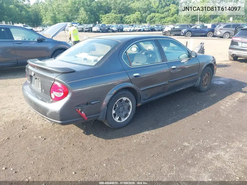 2001 Nissan Maxima Gxe VIN: JN1CA31D81T614097 Lot: 45544010