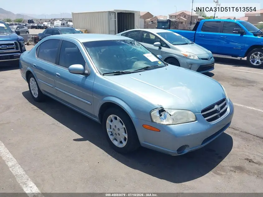 2001 Nissan Maxima Gxe VIN: JN1CA31D51T613554 Lot: 45593079