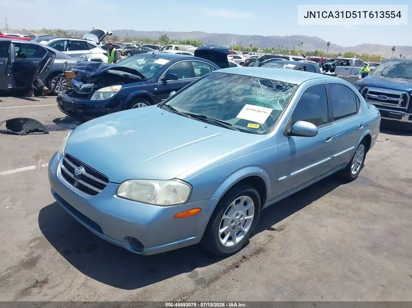 2001 Nissan Maxima Gxe VIN: JN1CA31D51T613554 Lot: 45593079