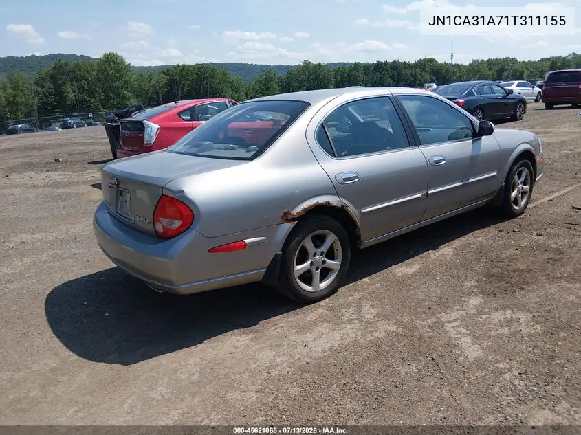 2001 Nissan Maxima Gle VIN: JN1CA31A71T311155 Lot: 45621065