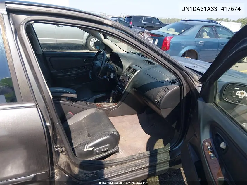 2003 Nissan Maxima Gle VIN: JN1DA31A33T417674 Lot: 45344364