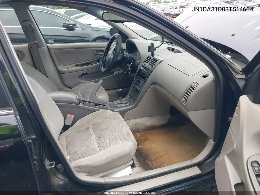 2003 Nissan Maxima Se VIN: JN1DA31D03T514664 Lot: 45611997