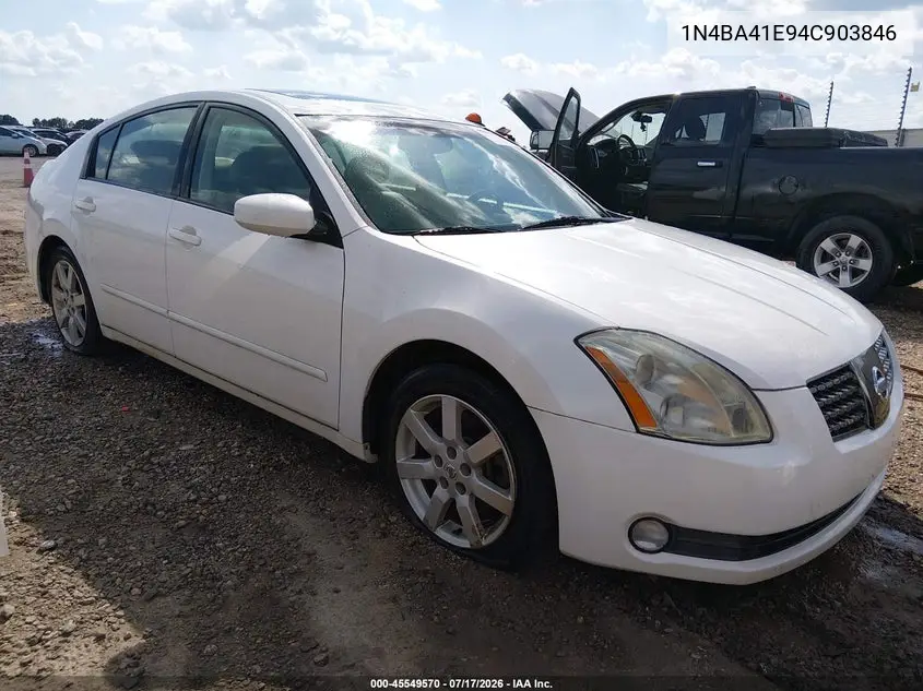 2004 Nissan Maxima 3.5 Sl VIN: 1N4BA41E94C903846 Lot: 45549570