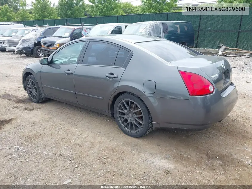 2005 Nissan Maxima 3.5 Sl VIN: 1N4BA41EX5C829600 Lot: 45325318