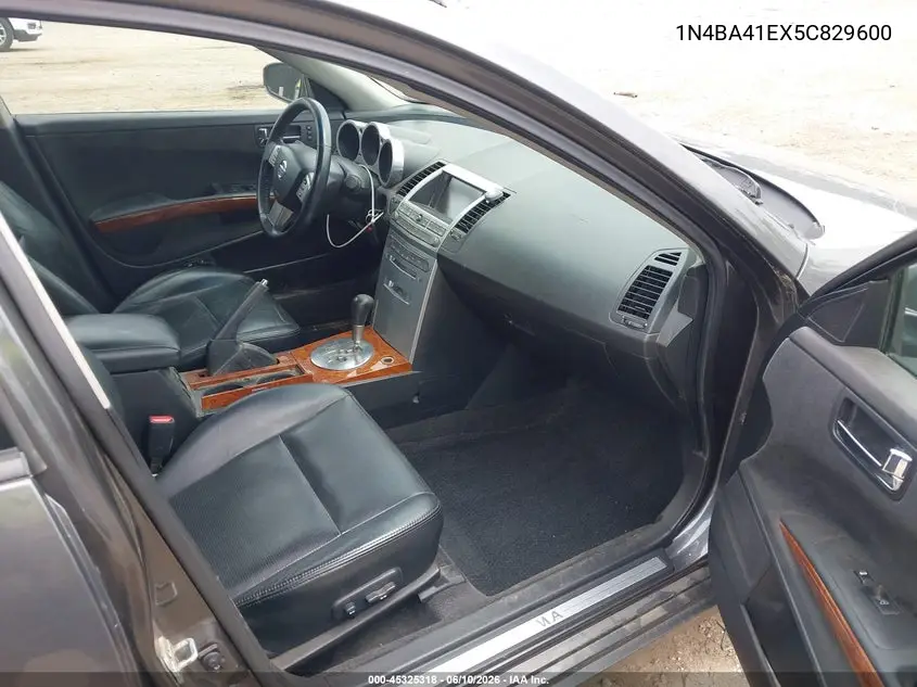 2005 Nissan Maxima 3.5 Sl VIN: 1N4BA41EX5C829600 Lot: 45325318