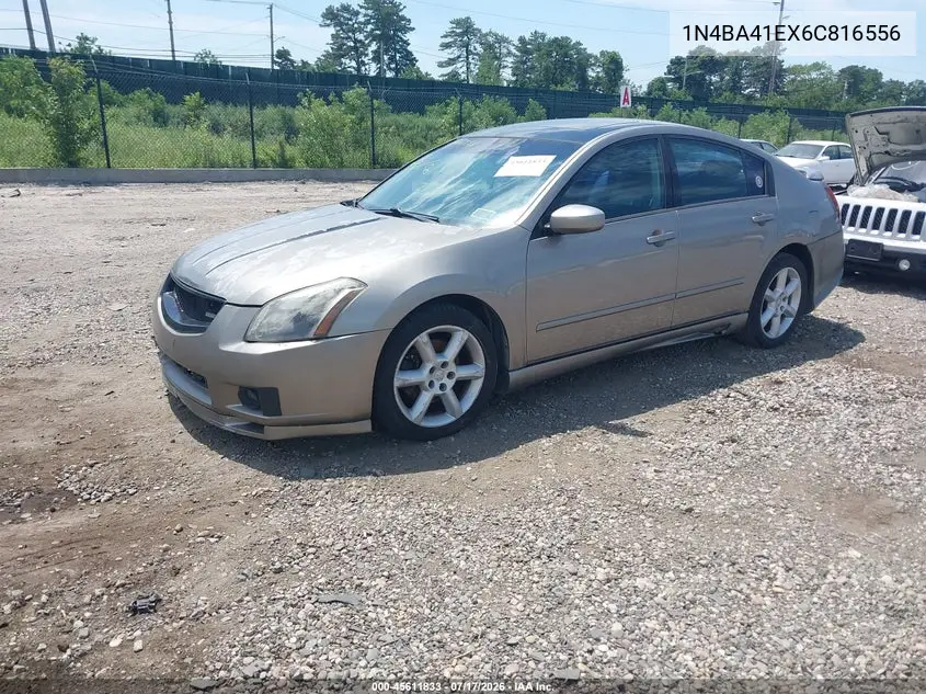 2006 Nissan Maxima 3.5 Se VIN: 1N4BA41EX6C816556 Lot: 45611833