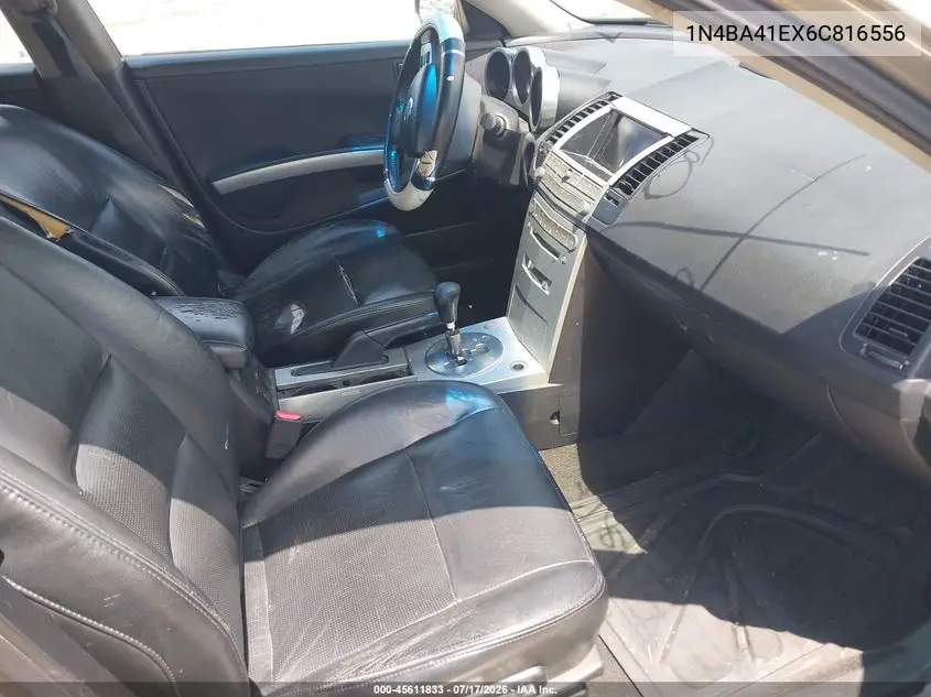 2006 Nissan Maxima 3.5 Se VIN: 1N4BA41EX6C816556 Lot: 45611833
