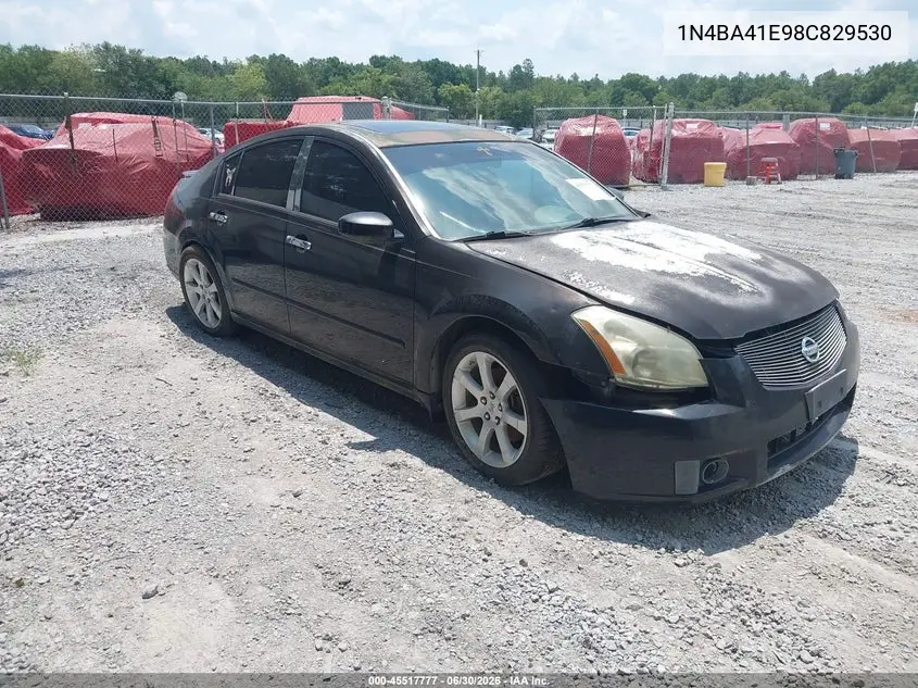 2008 Nissan Maxima 3.5 Se VIN: 1N4BA41E98C829530 Lot: 45517777