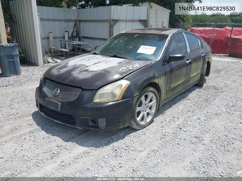 2008 Nissan Maxima 3.5 Se VIN: 1N4BA41E98C829530 Lot: 45517777