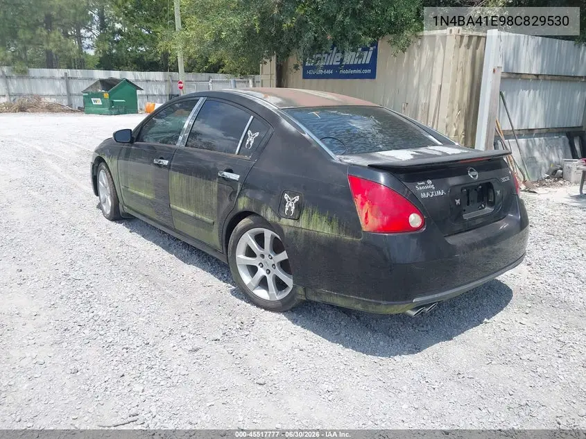 2008 Nissan Maxima 3.5 Se VIN: 1N4BA41E98C829530 Lot: 45517777