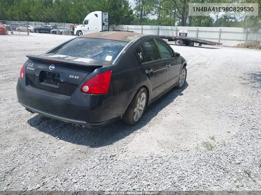 2008 Nissan Maxima 3.5 Se VIN: 1N4BA41E98C829530 Lot: 45517777