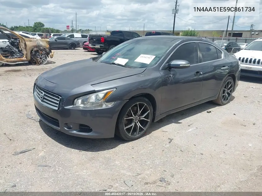 2009 Nissan Maxima 3.5 Sv VIN: 1N4AA51E59C861734 Lot: 45342317