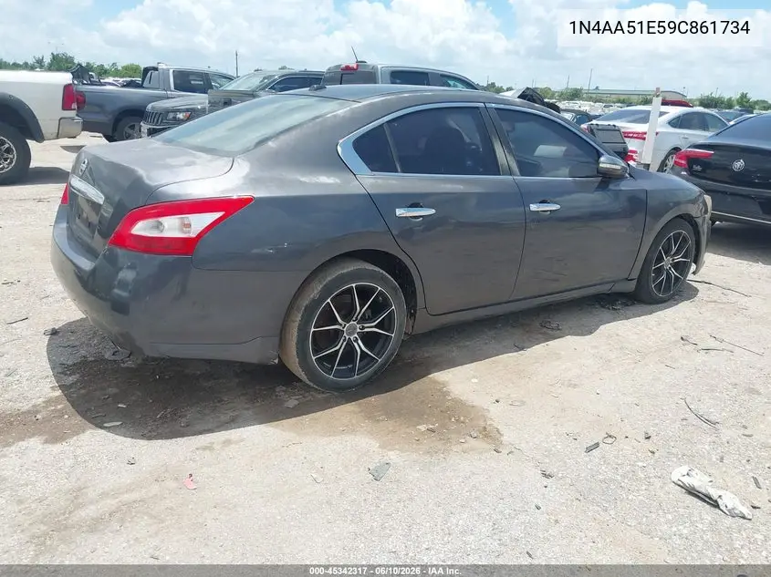 2009 Nissan Maxima 3.5 Sv VIN: 1N4AA51E59C861734 Lot: 45342317