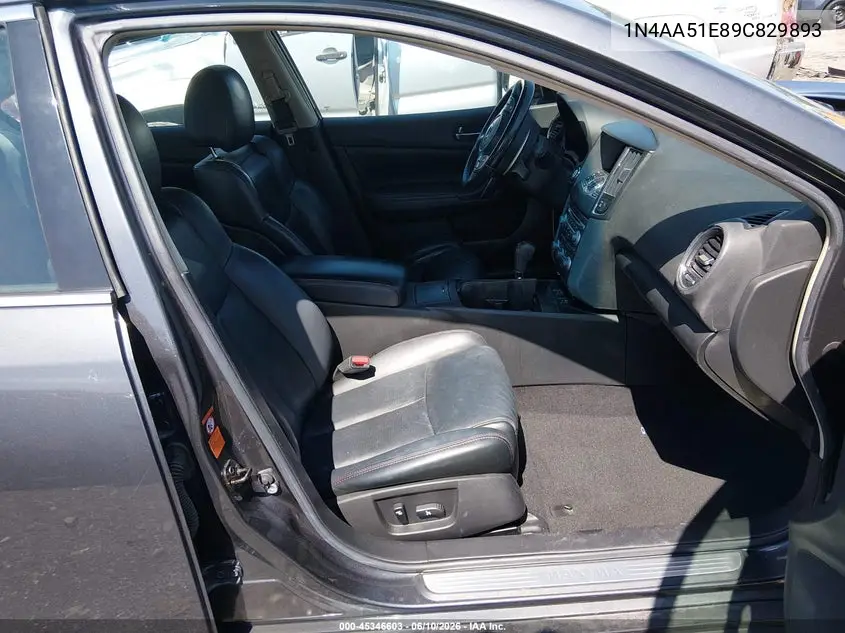 2009 Nissan Maxima 3.5 Sv VIN: 1N4AA51E89C829893 Lot: 45346603